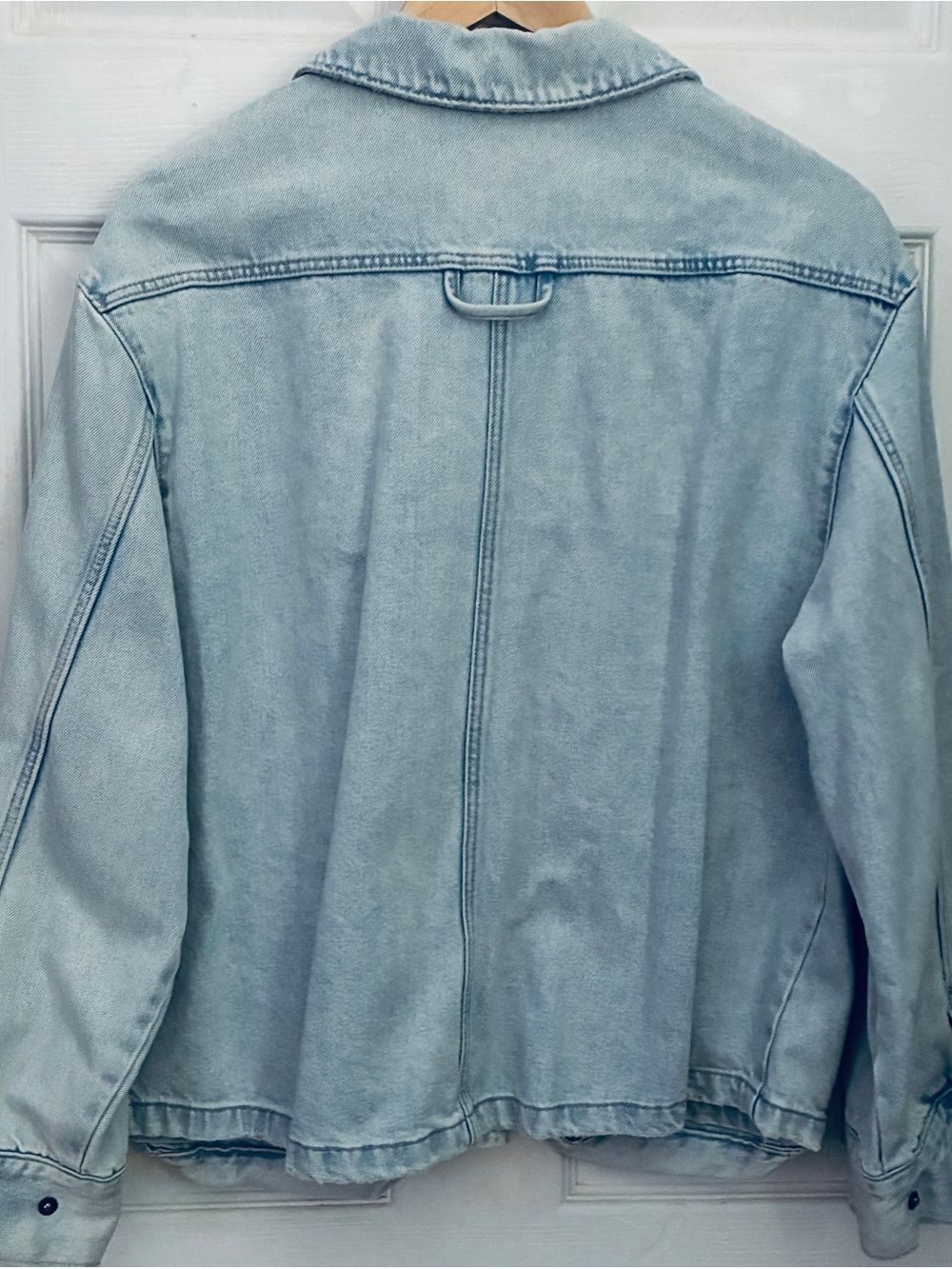 Zara Light Wash Utility Denim Jacket - Picture 5 of 7